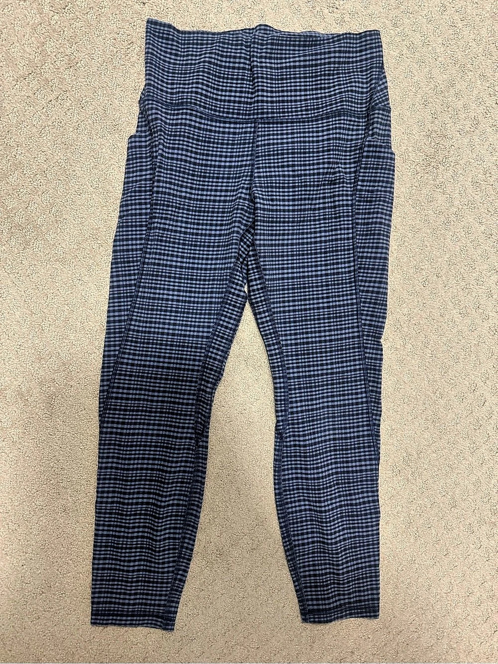 Lululemon Align High-Rise Pant with Pockets 25" Blue Checkered